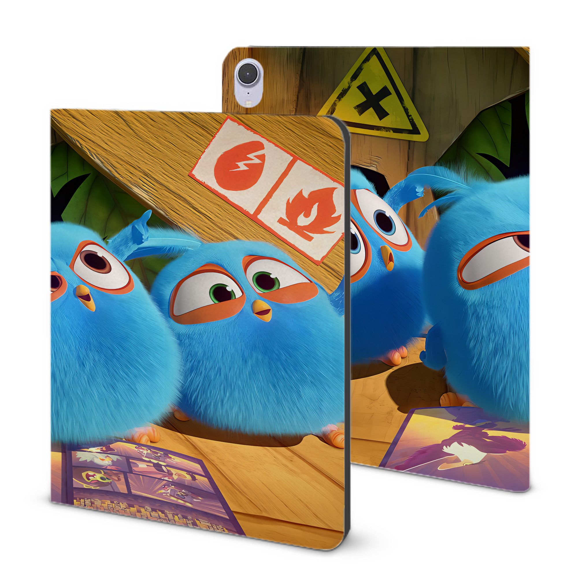 （画像用） Angry Birds アングリーバード IPad ケース ブック型 PUレザー TPU 耐衝撃 軽量 薄型 ペン収納なし 全面保護 IPad 各モデル対応